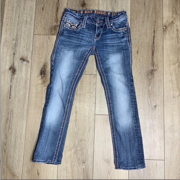 Rock Revival Denim - Rock Revival Trixie Straight Denim Blue